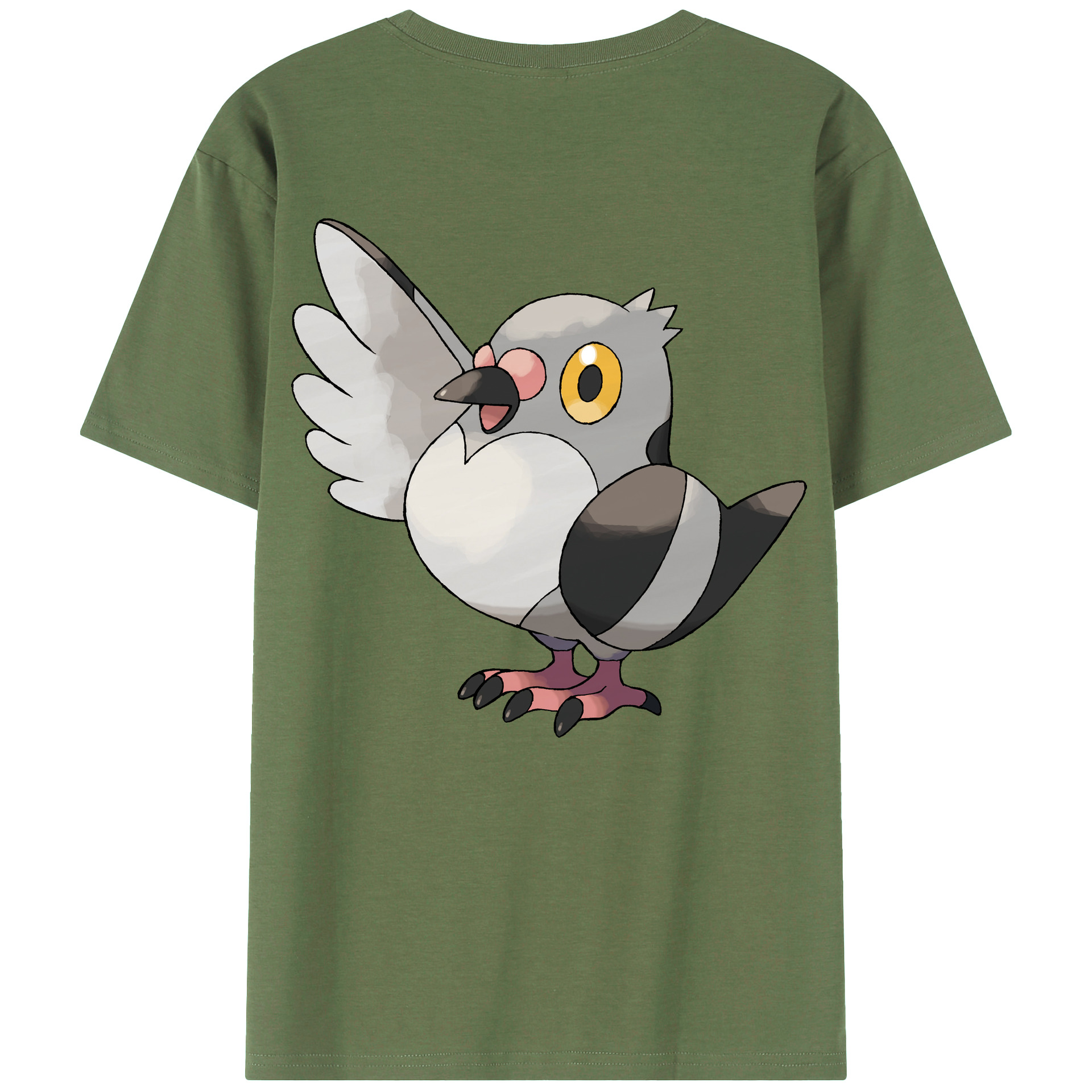 （画像用） ポケットモンスター Pokémon 綿100％ メンズ半袖Tシャツ（バックプリント） 通気性